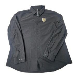 Lululemon Airing Easy Men's 2XL Long Sleeve Button Up Shirt Vegas Golden Knights